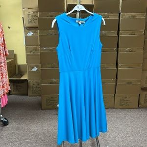 Blue sleeveless dress